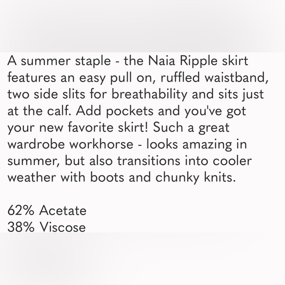 🔥EVERLANE THE NAIA RIPPLE SKIRT IN TURMERIC XL - Picture 8 of 8